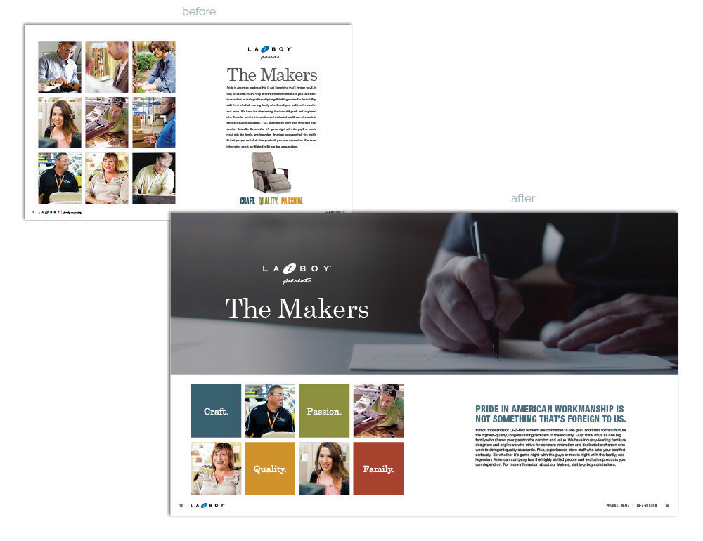 La-Z-Boy Catalog Refresh The Makers