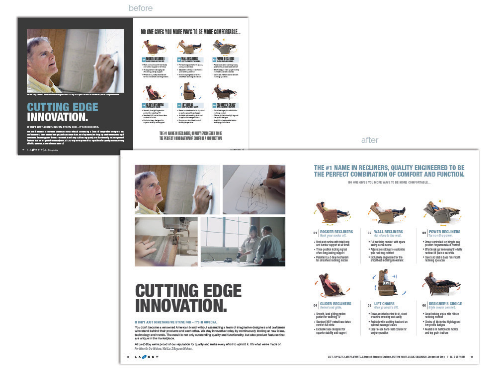 La-Z-Boy Catalog Refresh Recliners