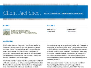 Client Fact Sheet